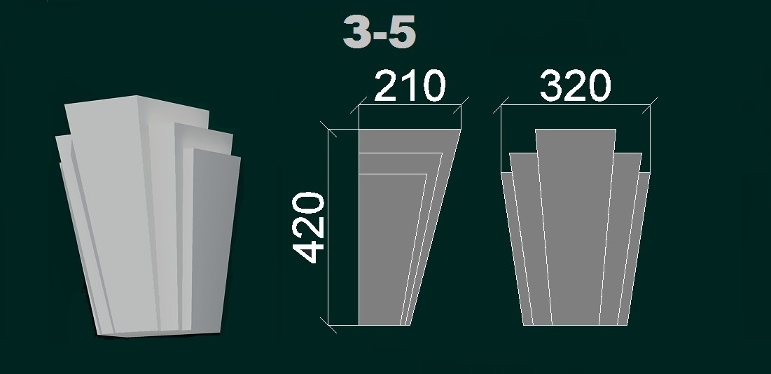 Фасадний карниз К 6